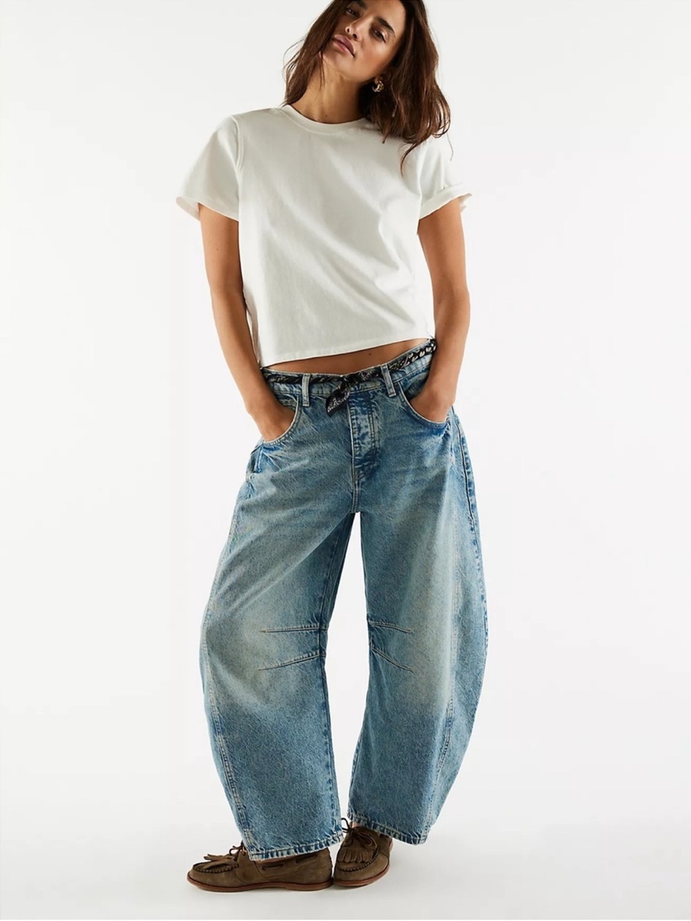 We The Free Good Luck Barrel Jeans